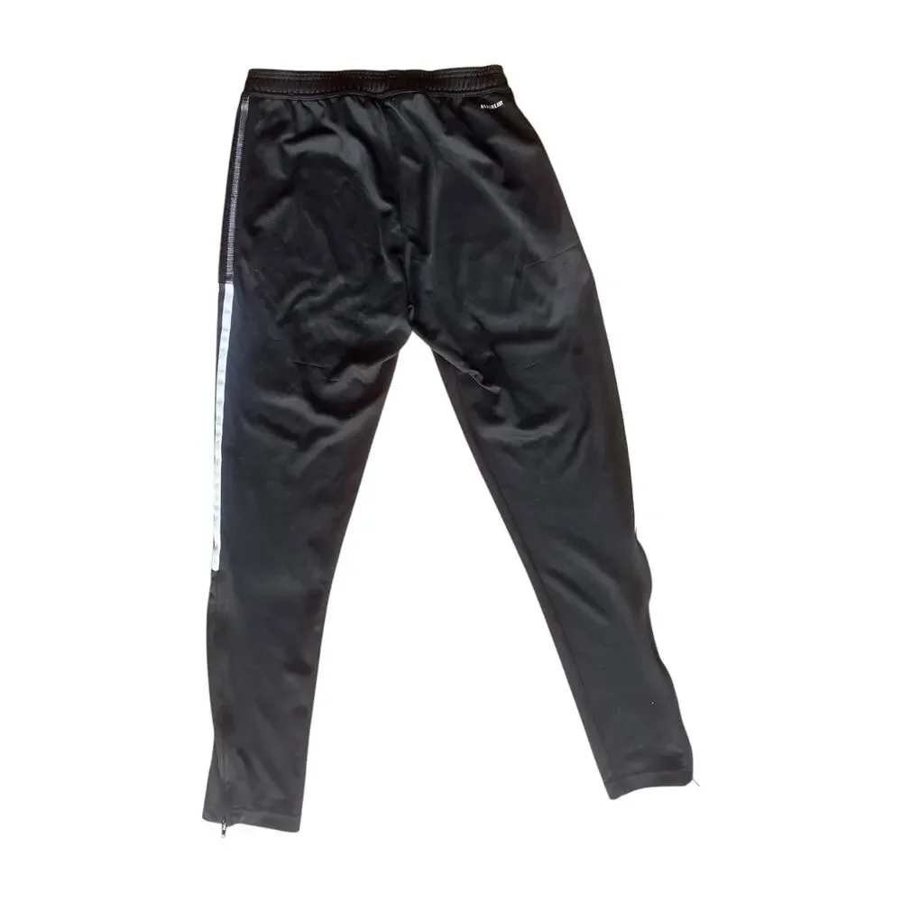 Adidas Aeroready Track Pants Drawstring Skinny Fit Black Women’s SZ M 26 X28 GUC